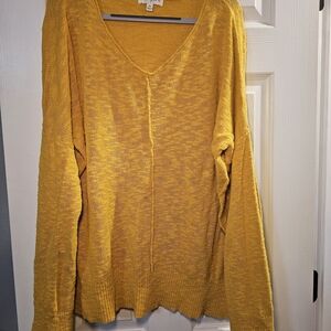Umgee Mustard Knit Top